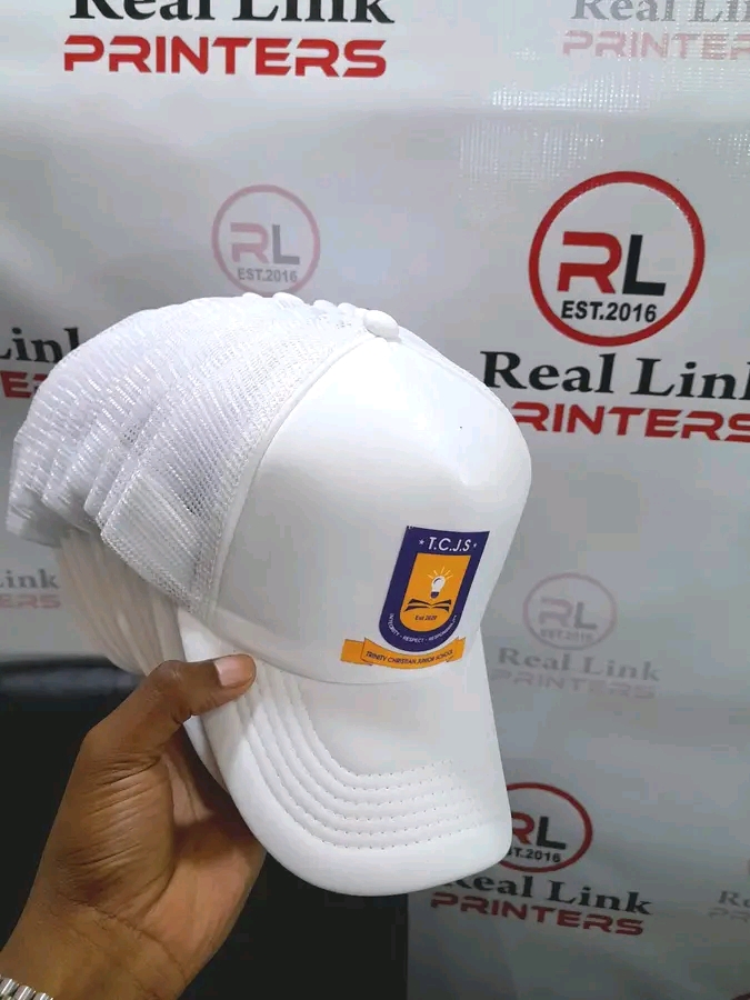 Embroidered branded cap